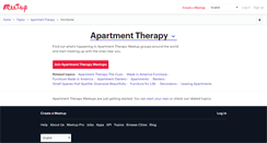 Desktop Screenshot of apartment-therapy.meetup.com