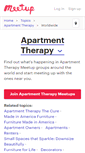 Mobile Screenshot of apartment-therapy.meetup.com