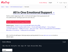 Tablet Screenshot of all-in-one-emotional-support.meetup.com