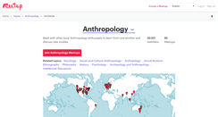 Desktop Screenshot of anthropology.meetup.com