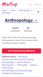 Mobile Screenshot of anthropology.meetup.com