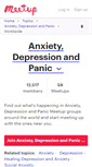 Mobile Screenshot of anxiety-depression-and-panic.meetup.com