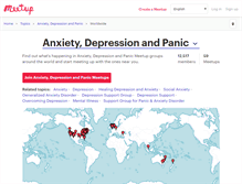 Tablet Screenshot of anxiety-depression-and-panic.meetup.com