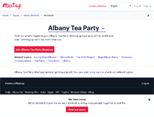 Tablet Screenshot of albany-tea-party.meetup.com