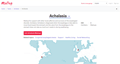Desktop Screenshot of achalasia.meetup.com
