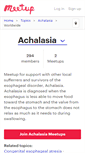 Mobile Screenshot of achalasia.meetup.com