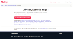 Desktop Screenshot of african-kemetic-yoga.meetup.com