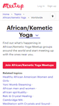 Mobile Screenshot of african-kemetic-yoga.meetup.com
