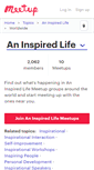 Mobile Screenshot of an-inspired-life.meetup.com