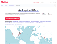 Tablet Screenshot of an-inspired-life.meetup.com