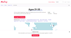 Desktop Screenshot of ages-21-35.meetup.com