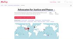 Desktop Screenshot of advocates-for-justice-and-peace.meetup.com