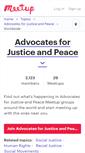 Mobile Screenshot of advocates-for-justice-and-peace.meetup.com