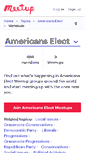 Mobile Screenshot of americans-elect.meetup.com