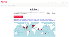 Desktop Screenshot of adobe.meetup.com