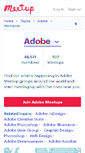 Mobile Screenshot of adobe.meetup.com