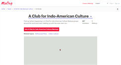 Desktop Screenshot of a-club-for-indo-american-culture.meetup.com