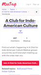 Mobile Screenshot of a-club-for-indo-american-culture.meetup.com