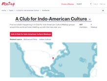 Tablet Screenshot of a-club-for-indo-american-culture.meetup.com