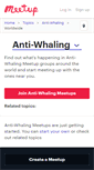 Mobile Screenshot of anti-whaling.meetup.com