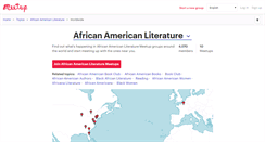 Desktop Screenshot of african-american-literature.meetup.com