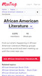 Mobile Screenshot of african-american-literature.meetup.com
