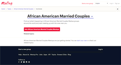 Desktop Screenshot of african-american-married-couples.meetup.com