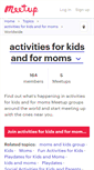 Mobile Screenshot of activities-for-kids-and-for-moms.meetup.com