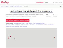 Tablet Screenshot of activities-for-kids-and-for-moms.meetup.com