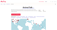 Desktop Screenshot of animaltalk.meetup.com