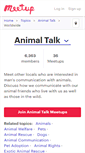 Mobile Screenshot of animaltalk.meetup.com