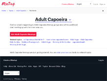 Tablet Screenshot of adult-capoeira.meetup.com