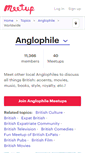 Mobile Screenshot of anglophile.meetup.com