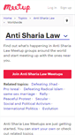 Mobile Screenshot of anti-sharia-law.meetup.com