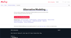 Desktop Screenshot of alternative-modeling.meetup.com