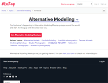 Tablet Screenshot of alternative-modeling.meetup.com