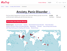 Tablet Screenshot of anxiety-panic-disorder.meetup.com