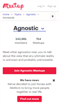 Mobile Screenshot of agnostiker.meetup.com