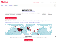 Tablet Screenshot of agnostiker.meetup.com