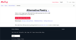 Desktop Screenshot of alternative-poetry.meetup.com