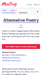 Mobile Screenshot of alternative-poetry.meetup.com
