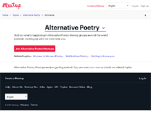 Tablet Screenshot of alternative-poetry.meetup.com