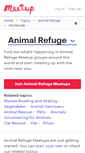 Mobile Screenshot of animal-refuge.meetup.com