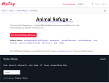 Tablet Screenshot of animal-refuge.meetup.com