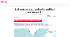 Desktop Screenshot of african-american-leadership-and-self-improvement.meetup.com