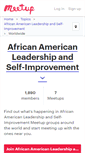 Mobile Screenshot of african-american-leadership-and-self-improvement.meetup.com