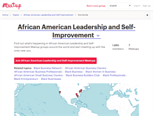 Tablet Screenshot of african-american-leadership-and-self-improvement.meetup.com