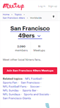 Mobile Screenshot of 49ers.meetup.com