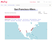 Tablet Screenshot of 49ers.meetup.com