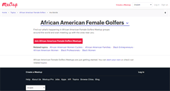 Desktop Screenshot of african-american-female-golfers.meetup.com